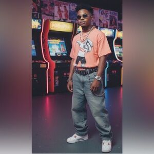 Hardten Savage Orange Short Sleeve T-Shirt XL